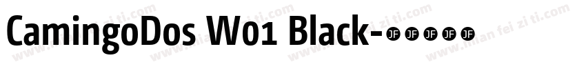 CamingoDos W01 Black字体转换